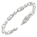 Men's 14k Gold (46gram) or Platinum (75gram) 7.5mm Link Bracelet 8.5"