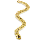 Men's Curb 14k Gold (40gram) or Platinum (79gram) 10mm Link Bracelet 8.5"