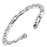 Men's 14k Gold (43gram) or Platinum (67gram) 8.5mm Link Bracelet 8.5"