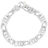 Men's Designer Mariner & Curb 14k Gold (29gram) or Platinum (54gram) 10mm Link Bracelet 8.5"