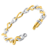 Men's 14k Gold (33gram) or Platinum (54gram) 6.5mm Link Bracelet 8.5"