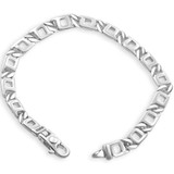 Men's 14k Gold (27gram) or Platinum (50gram) 7mm Link Bracelet 8.5"