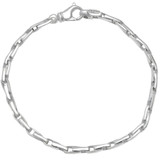 Men's 14k Gold (15gram) or Platinum (24gram) 3.5mm Link Bracelet 8.5"