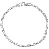Men's 14k Gold (15gram) or Platinum (24gram) 3.5mm Link Bracelet 8.5"