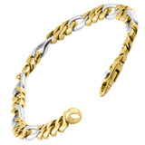 Men's Figaro Link 14k Gold (41gram) or Platinum (66gram) 8mm Bracelet 8.5"