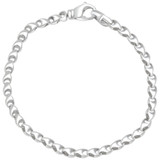 Men's Link 14k Gold (17gram) or Platinum (28gram) 4.5mm Bracelet 8.5"