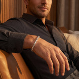 Men's Link 14k Gold (17gram) or Platinum (28gram) 4.5mm Bracelet 8.5"