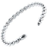 Men's Link 14k Gold (26gram) or Platinum (41gram) 6.5mm Bracelet 8.5"