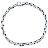 Men's 14k Gold (16gram) or Platinum (26gram) 4.5mm Link Bracelet 8.5"