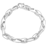 Men's Seed 14k Gold (51gram) or Platinum (81gram) 9.5mm Link Bracelet 8.5"