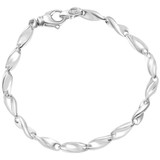 Men's Link 14k Gold (24gram) or Platinum (39gram) 5.5mm Bracelet 8.5"