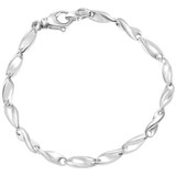 Men's Link 14k Gold (24gram) or Platinum (39gram) 5.5mm Bracelet 8.5"