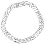 Men's Curb Link 14k Gold (28gram) or Platinum (55gram) 7.5mm Bracelet 8.5"