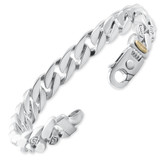 Men's Designed Link 14k Gold (79gram) or Platinum (127gram) 10.5mm Bracelet 9.25
