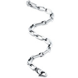 Men's Round & Square Link 14k Gold (16gram) or Platinum (26gram) 5mm Bracelet 8.5"