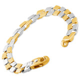 Men's Link 14k Gold (43gram) or Platinum (70gram) 10mm Bracelet 9.25"