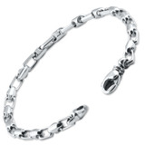 Men's Designer Mariner Link 14k Gold (16gram) or Platinum (27gram) 4.5mm Bracelet 8.5"