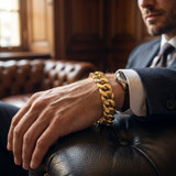Men's Cuban Link 14k Gold (59gram) or Platinum (112gram) 14mm Bracelet 9.5"