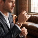 Men's Link 14k Gold (89gram) or Platinum (143gram) 9.5mm Bracelet 8.5"