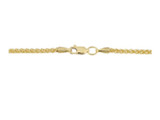 14k Yellow Gold Filled 2.5mm Round Wheat Chain Necklace