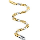 Men's Classic Figaro Link 14k Gold (28gram) or Platinum (45gram) 6.5mm Bracelet 8.5"