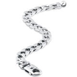 Men's Link 14k Gold (50gram) or Platinum (81gram) 10.5mm Bracelet 9.5"