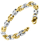 Men's Link 14k Gold (47gram) or Platinum (75gram) 6.5mm Bracelet 8.5"