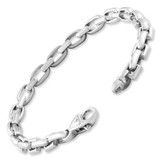 Men's Classic Round Link 14k Gold (23gram) or Platinum (37gram) 5.5mm Bracelet 8.5"
