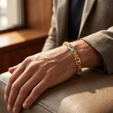 Men's Link 14k Gold (66gram) or Platinum (106gram) 8.5mm Bracelet 8.5"