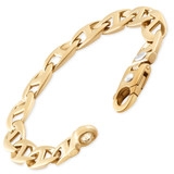 Men's Marine Link 14k Gold (44gram) or Platinum (68gram) 10.5mm Bracelet 8.75"