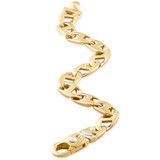 Men's Marine Link 14k Gold (44gram) or Platinum (68gram) 10.5mm Bracelet 8.75"