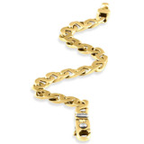 Men's 14k Gold (30gram) or Platinum (48gram) 7.5mm Link Bracelet 8"
