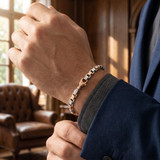 Men's Tight Box Link 14k Gold (50gram) or Platinum (81gram) 5.5mm Bracelet 8.5"