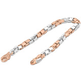 Men's Tight Box Link 14k Gold (50gram) or Platinum (81gram) 5.5mm Bracelet 8.5"