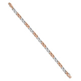 Men's Tight Box Link 14k Gold (50gram) or Platinum (81gram) 5.5mm Bracelet 8.5"
