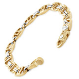 Men's Designer Mariner Link 14k Gold (35gram) or Platinum (56gram) 9mm Bracelet 8.5"