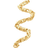 Men's Link 14k Gold (53gram) or Platinum (85gram) 7mm Bracelet 8.5"