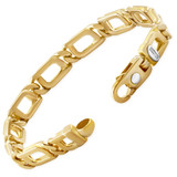 Men's Link 14k Gold (38gram) or Platinum (61gram) 8.5mm Bracelet 8"