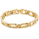 Men's Link 14k Gold (38gram) or Platinum (61gram) 8.5mm Bracelet 8"