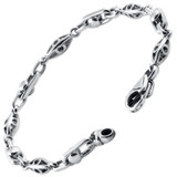 Men's Link 14k Gold (22gram) or Platinum (36gram) 5.5mm Bracelet 9"