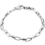 Men's Link 14k Gold (28gram) or Platinum (46gram) 5.5mm Bracelet 9.5"