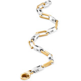 Men's Link 14k Gold (27gram) or Platinum (44gram) 6mm Bracelet 8.5"