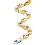Men's Link 14k Gold (50gram) or Platinum (80gram) 9mm Bracelet 8.75"