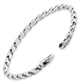 Men's Link 14k Gold (27gram) or Platinum (43gram) 5.5mm Bracelet 8"