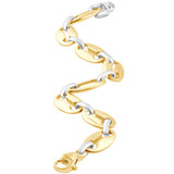 Men's Designer Mariner Link 14k Gold (43gram) or Platinum (70gram) 11mm Bracelet 8.5"