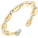 Men's Designer Mariner Link 14k Gold (43gram) or Platinum (70gram) 11mm Bracelet 8.5"