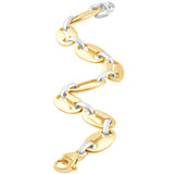 Men's Link 14k Gold (43gram) or Platinum (70gram) 11mm Bracelet 8.5"