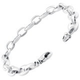 Men's Mariner and Round Link 14k Gold (32gram) or Platinum (51gram) 10.5mm Bracelet 8"