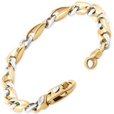 Men's Mariner & Curb Link 14k Gold (35gram) or Platinum (56gram) 7.5mm Bracelet 8"