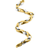 Men's Designer Seed Link 14k Gold (38gram) or Platinum (61gram) 6mm Bracelet 9"